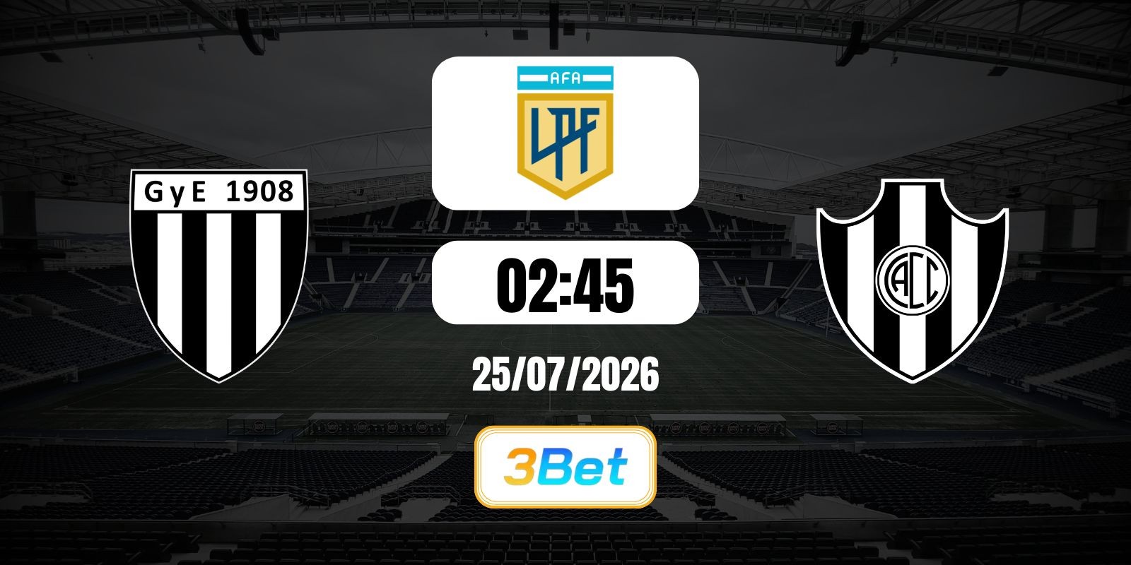 3BET Soi kèo Gimnasia Mendoza vs Central Cordoba 02h45 ngày 25/07/2026 - Liga Profesional