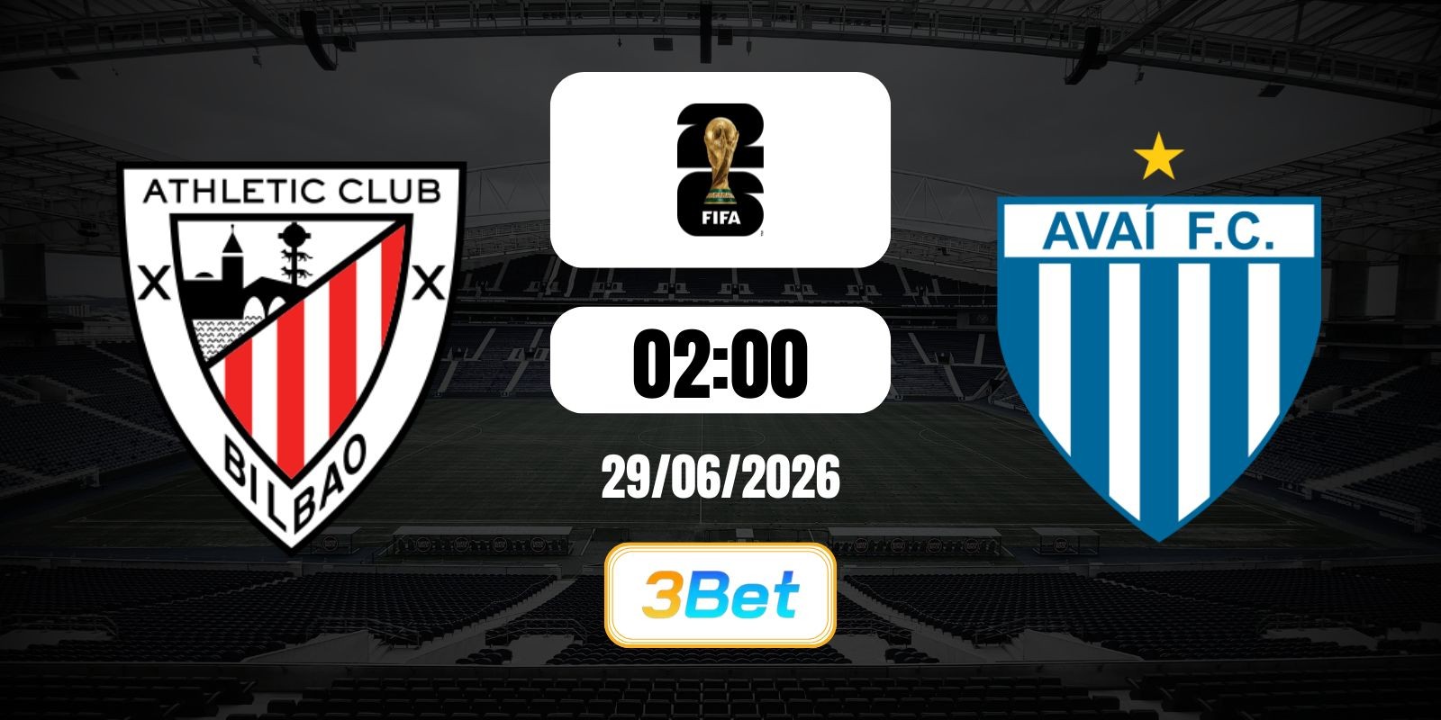 3BET Soi kèo Athletic Club vs Avai 02h00 ngày 29/06/2026 - Serie B Brazil